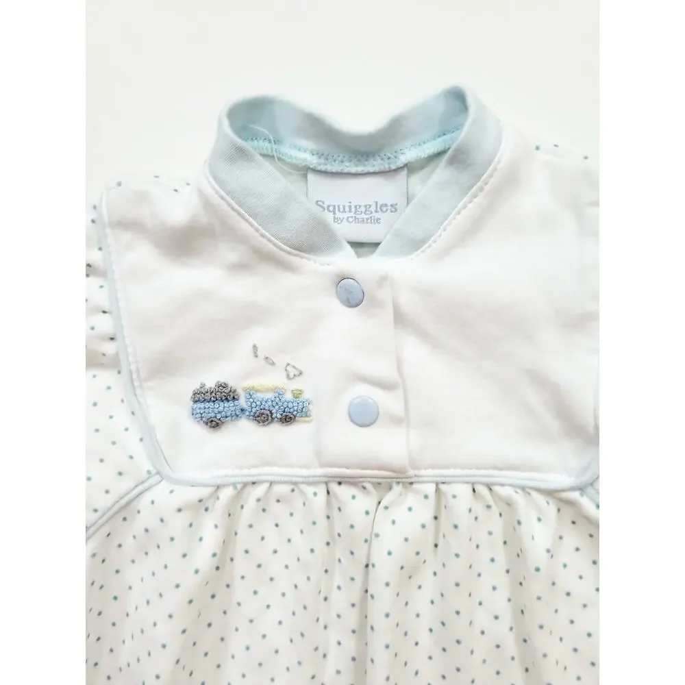 Squiggles Polka Dot Train Coverall